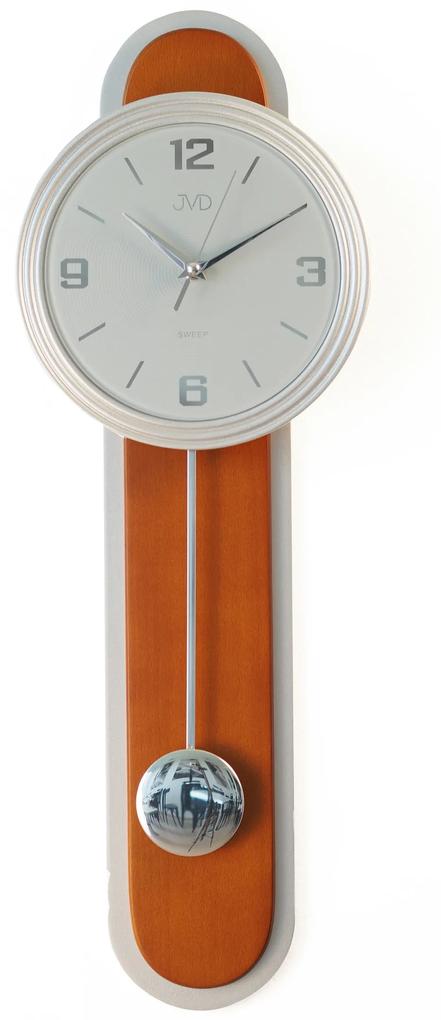 Dizajnové kyvadlové nástenné hodiny JVD NS17014/41, 63cm