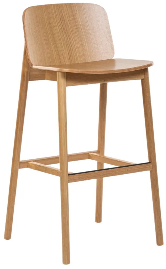 CLARISA BAR 75 DREVENÁ STOLIČKA oak