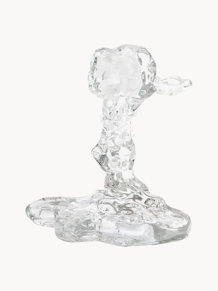 Ručne vyrobený sklenený svietnik Drip