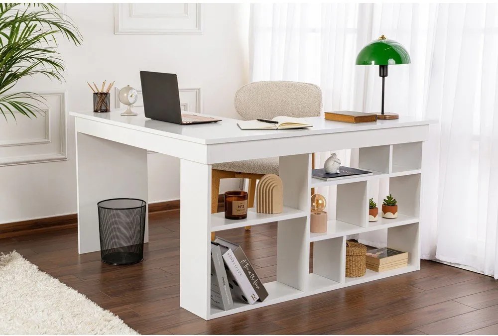 Matný pracovný stôl 120x130 cm Vesper – Kalune Design