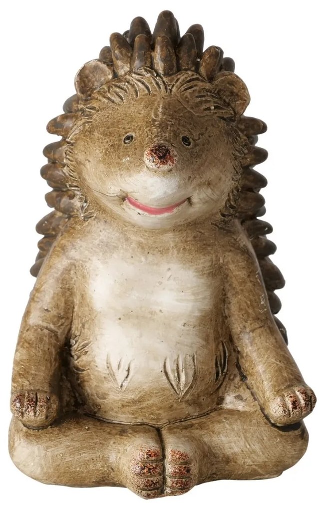 Záhradná figúrka z polyresinu Hugy, sada 3ks, 8 cm, hnedá