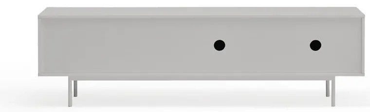 TV stolík v dekore duba v šedo-prírodnej farbe 180x52 cm Sierra – Teulat