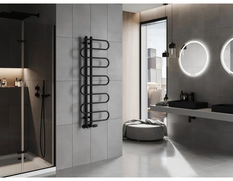 Mexen Kiso vykurovacie teleso 1250 x 500 mm, 256 W, čierna, W114-1250-500-00-70