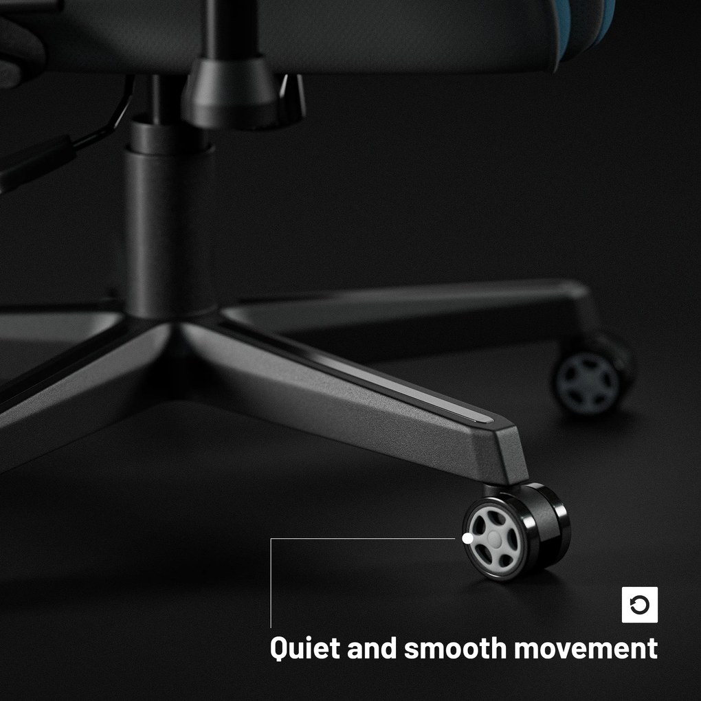 Textilné herné kreslo Diablo X-Starter modré