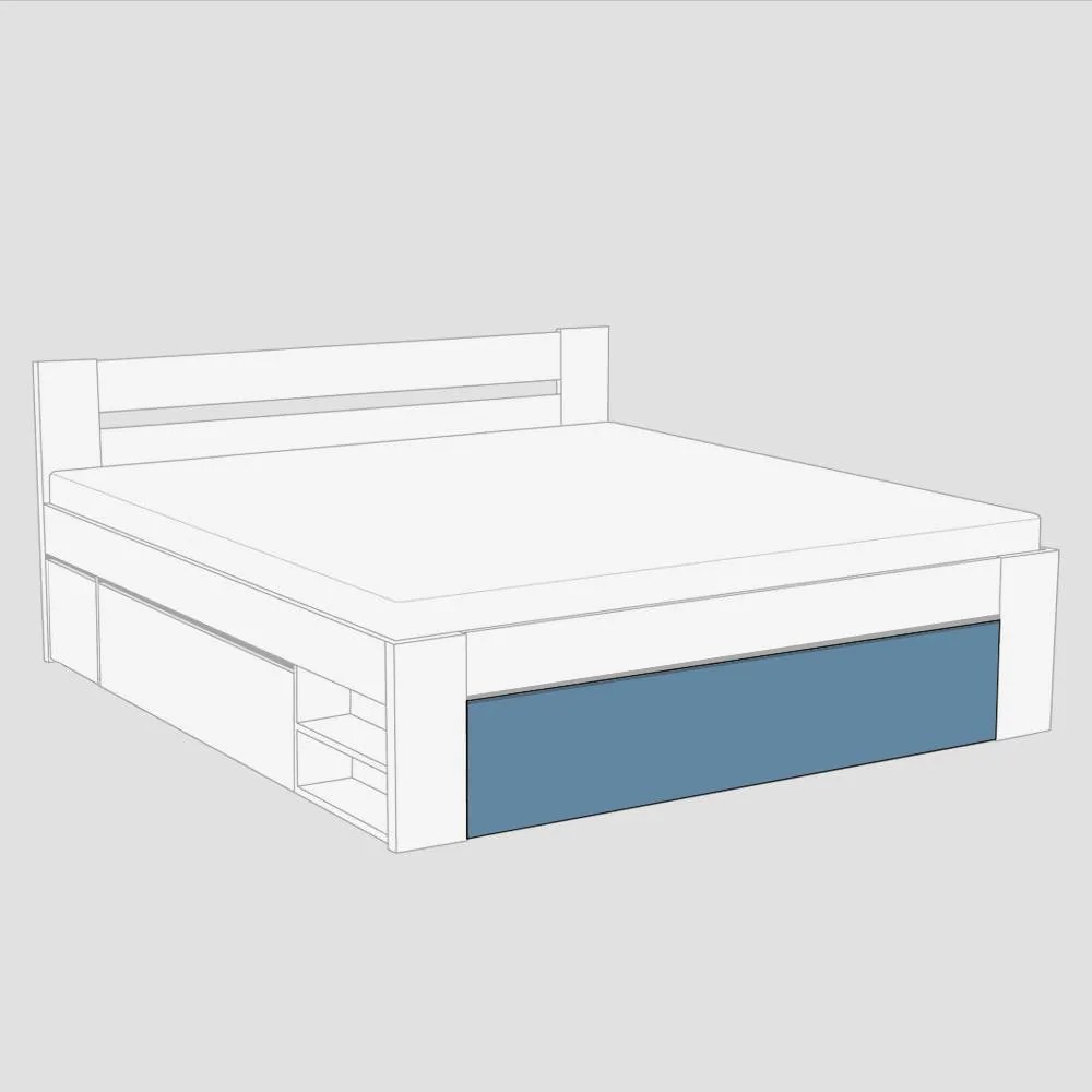 BTC KIRA ČELO 2: 180x200 Varianta: ORECH ROCKPILE