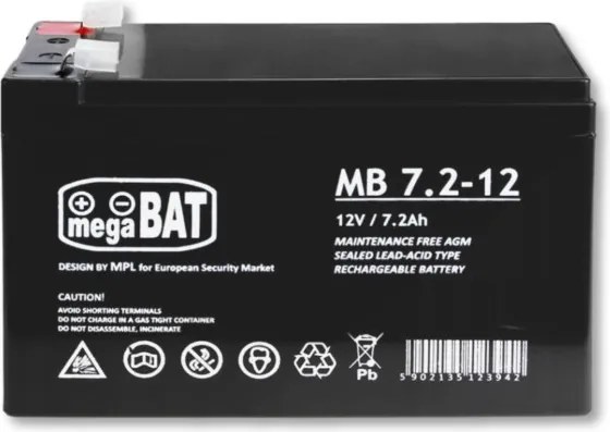Nabíjateľná batéria VRLA MB 7.2-12