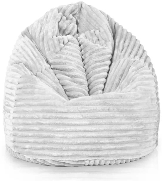 Sedací vak SAKO biely stripe