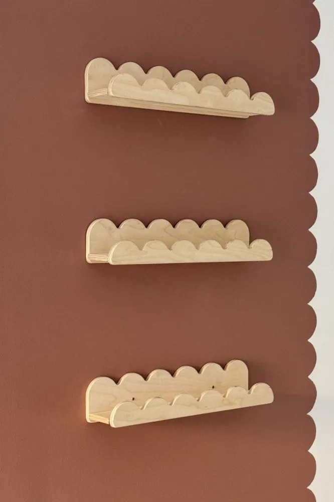 Závesná polica 4v1 s nastaviteľným volánom Biela