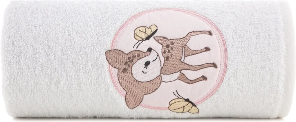 DETSKÝ BAVLNENÝ UTERÁK BABY52 SADA 6KS 50X90 CM BIELA
