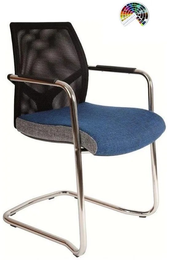 Konferenčná rokovacia stolička GAME PROKUR VIP sieť čalúnenie SUEDINE