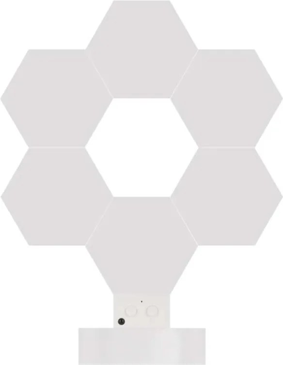 Stolová LED lampa GoSmart Hexagon 6 dielov viacfarebná/biela