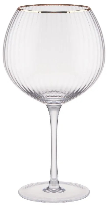GOLDEN TWENTIES Sada pohárov na gin so zlatým okrajom 650 ml