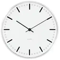 Nástenné hodiny City Hall White 21 cm Arne Jacobsen Clocks | BIANO