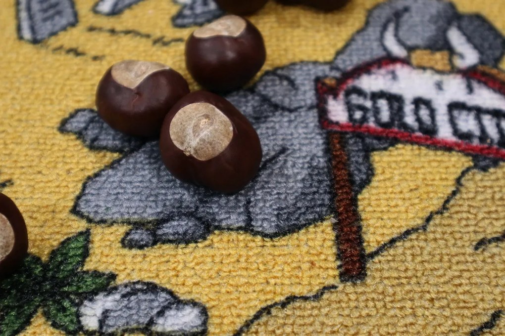 Detský metrážny koberec Western, na mieru, šíře 4m, viacfarebná, filc, detská izba, AladinWorld Expres