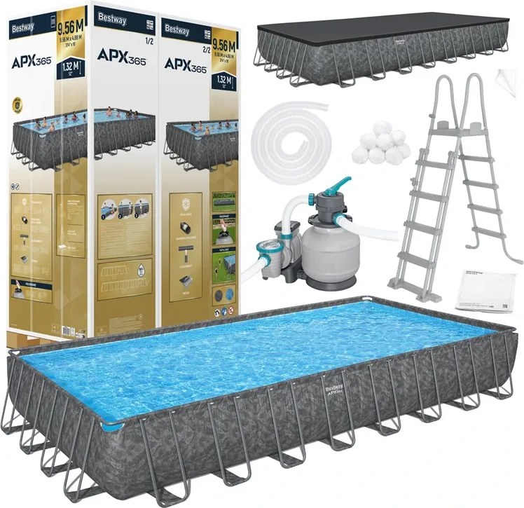 Rámový bazén 31FT 956x488x132cm APX 365 BESTWAY 561KJ