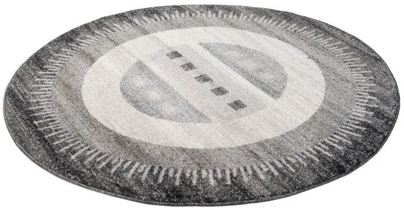 Koberec SARI K189A B1X čierny kruh