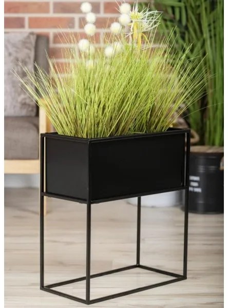 Stojan na kvety 50x44 cm čierna