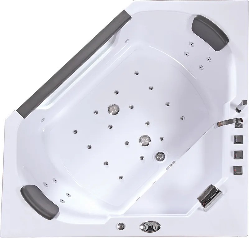 BPS-koupelny Hydromasážna vaňa HYD-VE643 155x155 bez ohrevu vody