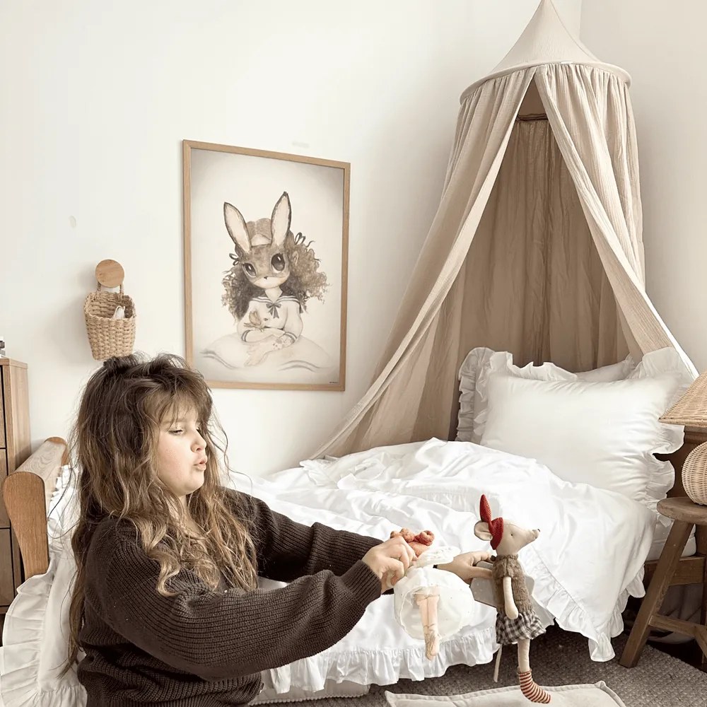 Posteľná bielizeň s volánom – biela Margaret od 140x200 cm 160x200 cm