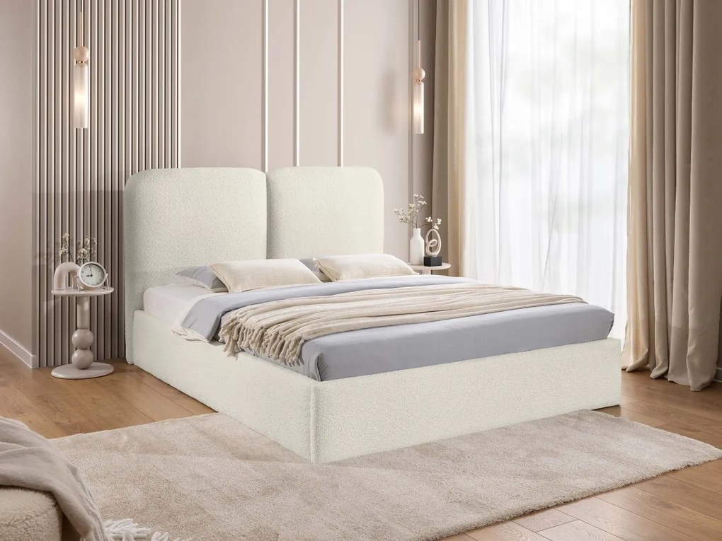 Čalúnená posteľ s úložným priestorom Liror, Rozmer postele: 160x200, Dostupné poťahy: Coral 50
