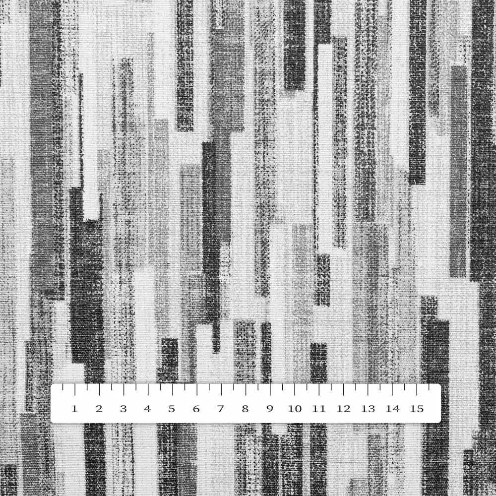 Biante Dekoračný behúň na stôl Leona LN-175 Sivo-čierne pásiky 35x180 cm