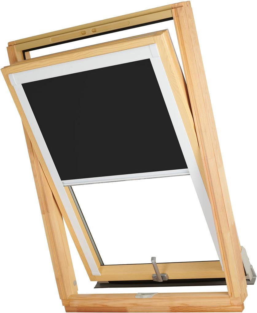 Dekodum Termoizolačná roleta na strešné okno typu VELUX MK08/M08/308 Farba látky: Graphite Silver, Farba profilu: Biela