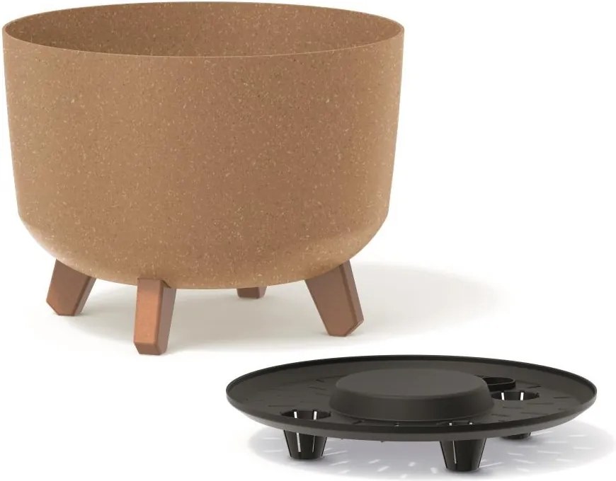 Kvetináč GLOWE STANDARD ECO na nožičkách biely