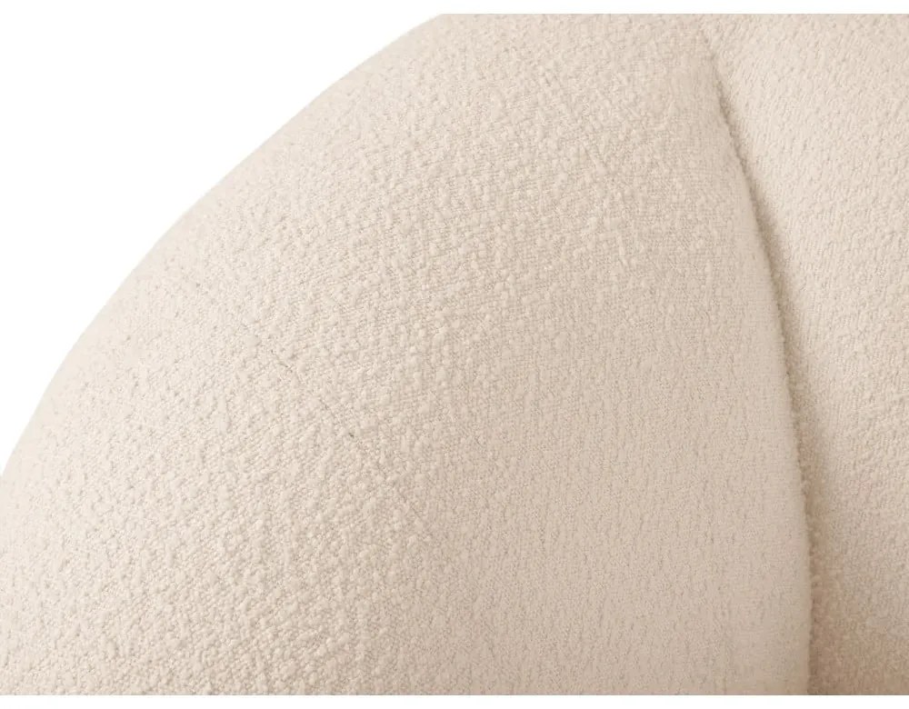 Krémová pohovka z textílie buklé 210 cm Essen – Cosmopolitan Design