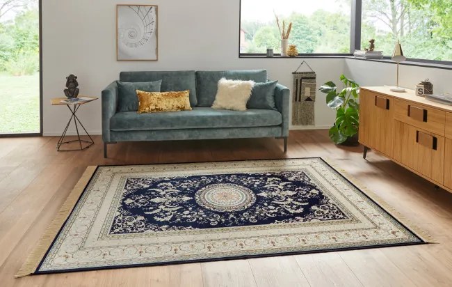 Koberec Hanse Home Naveh Antik Negar tmavomodrý