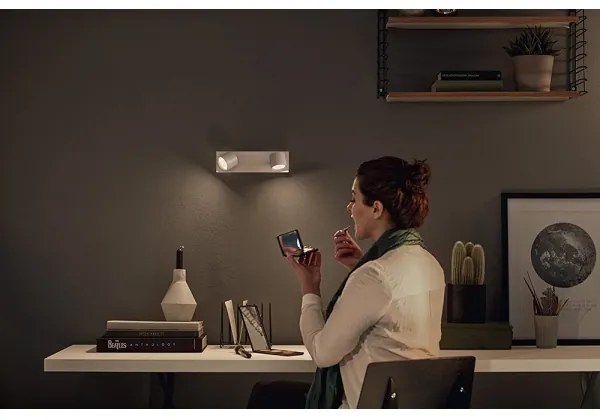 Philips 56242/31/P0 - LED Stmievateľné bodové svietidlo STAR 2xLED/4,5W/230V