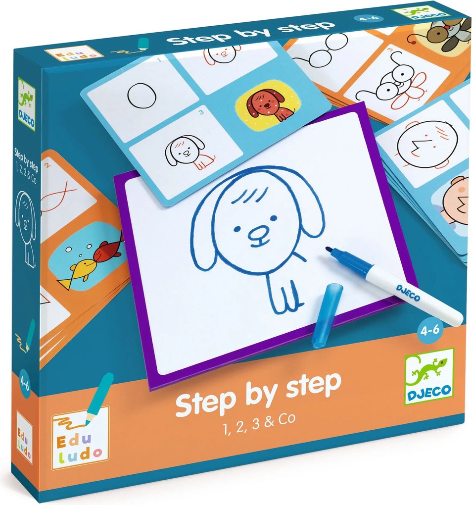 Eduludo - Maľovanie krok za krokom - 1, 2, 3 & Co