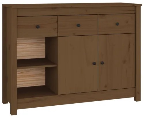 vidaXL Komoda medovo-hnedá 100x35x74 cm masívne borovicové drevo-