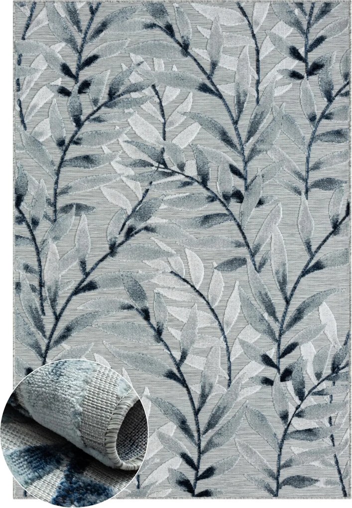 My Flair, Kusový koberec Hazel II grau – na von aj na doma, 240x320, šedá, chodba / predsieň