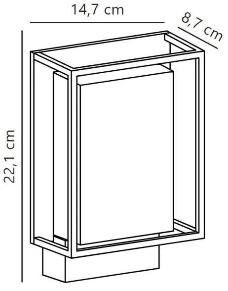 Nordlux - LED Vonkajšie nástenné svietidlo NESTOR LED/8W/230V IP44