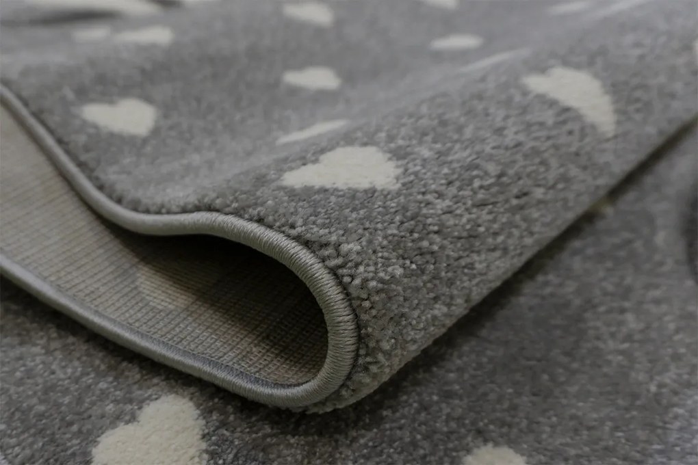 BE Koberec Smart Kids 22721 Grey – sivý obdĺžnikový Rozmer: 140x190 cm