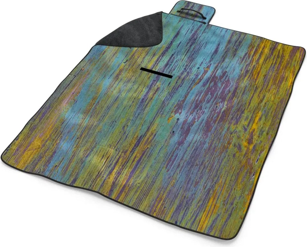 Sablio Plážová deka Drevená abstrakcia: 200x140 cm