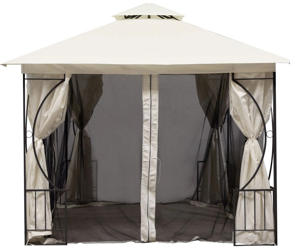 Moskytiéra do záhradného pavilónu 3x3 m s oknami a zipsami, MultiGarden