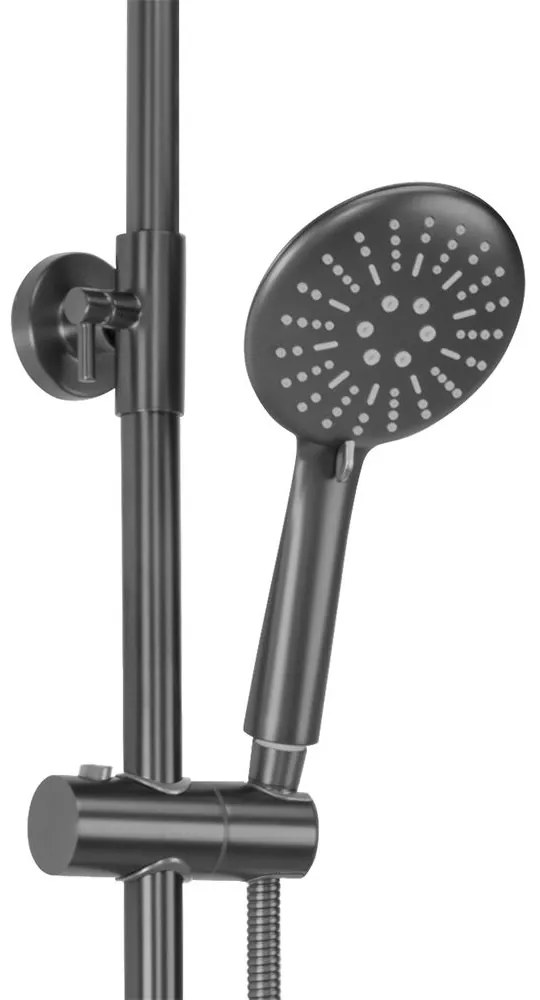 Rea Lungo, sprchová súprava s termostatickou batériou, grafitová, REA-P6386