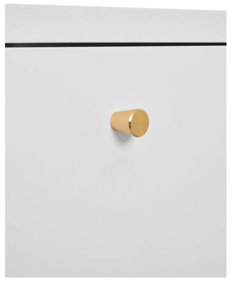 Biely kovový nočný stolík Dalby – House Nordic