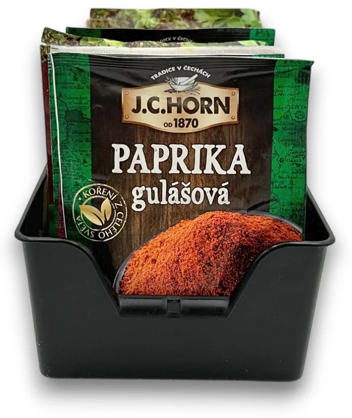 ALTOM Organizér na korenie vo vreckách, zásobník, BEN3 - čierna, 20x14x8