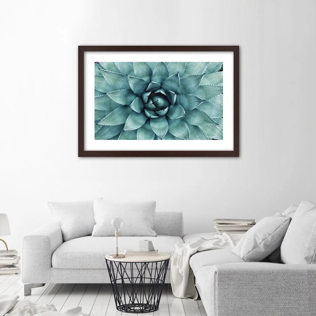 Gario Plagát Modré listy agáve Farba rámu: Bez rámu, Rozmery: 60 x 40 cm