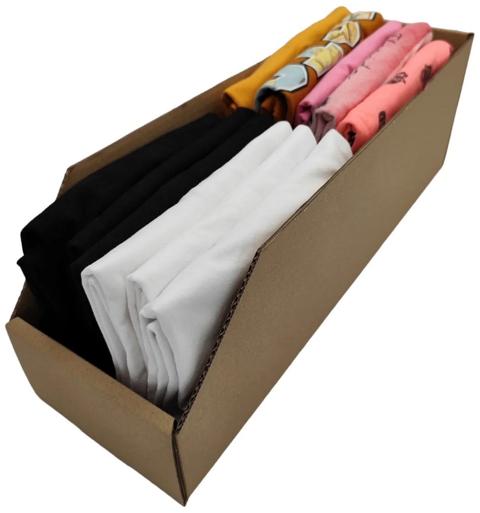 Úložné boxy na oblečenie, organizéry do skrine EKO KARTON 15x47 cm