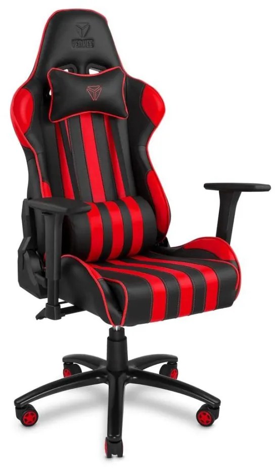 Yenkee - Herná stolička čierna/červená