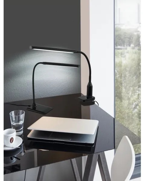Eglo 96437 - LED Lampa s klipom LAROA LED/4,5W/230V čierna