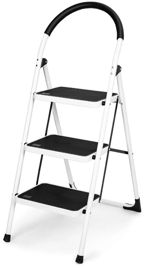 4Home Skladacie oceľové schodíky Steps, 3 stupne, 3 stupne