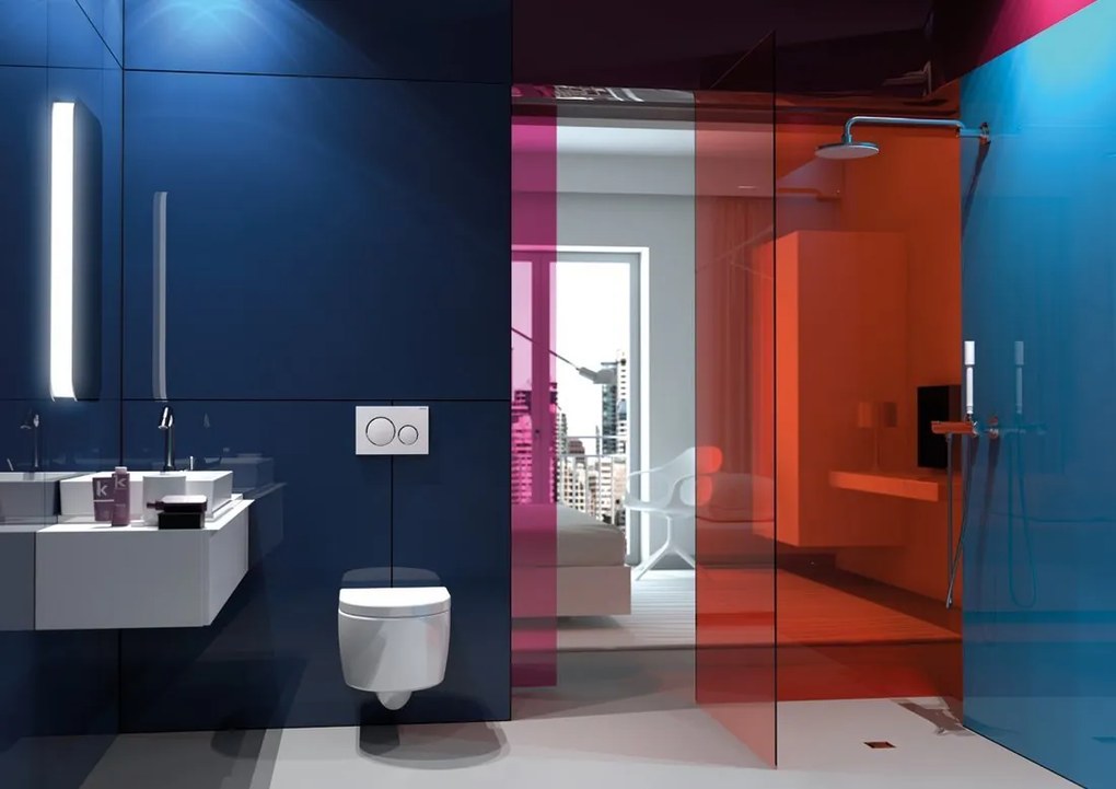 Geberit Sigma20, ovládacie tlačidlo Sigma20, biela/chróm 115.882.KJ.1
