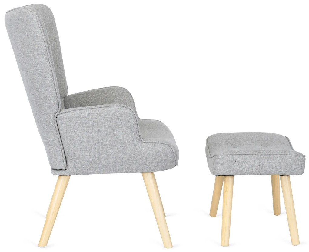 PROXIMA.store - Moderné kreslo LOZANO 2 FARBA: sivá