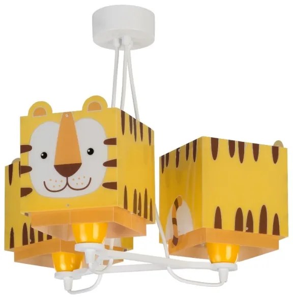 Dalber 64567 - Detský luster LITTLE TIGER 3xE27/60W/230V