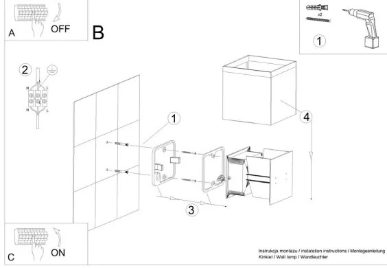 LED Vonkajšie nástenné svietidlo LUCA LED/6W/230V IP54