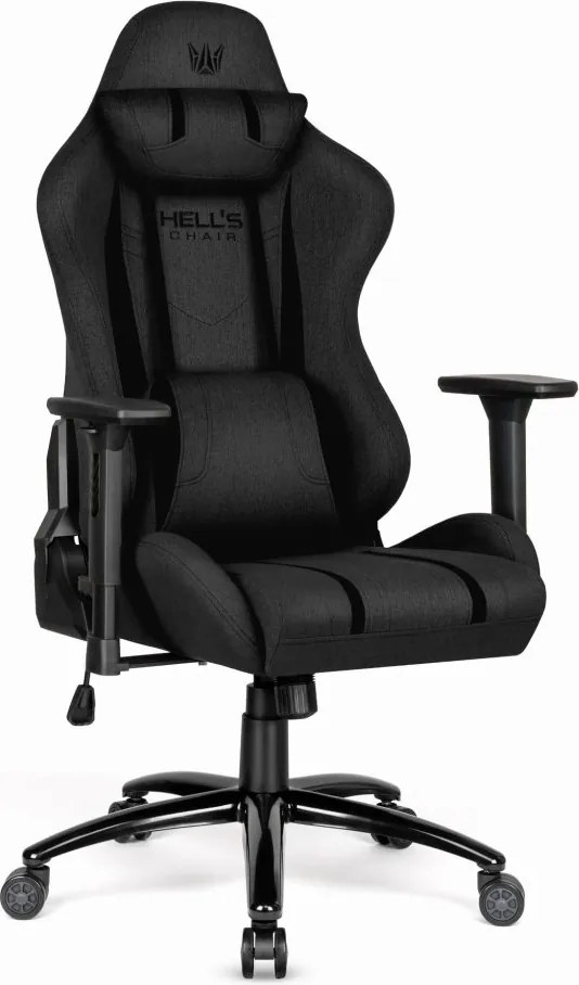 Herná ergonomická stolička HC-1013 – čierny poťah z kvalitnej textílie